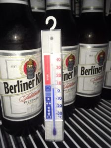 Dem Bier ist etwas kalt: 7 °C tun's auch. (c) clubliebe e.V./BUND Berlin e.V.